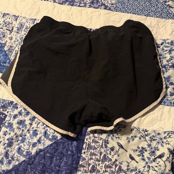 Nike Women's Black and White Athletic Shorts - Picture 2 of 2